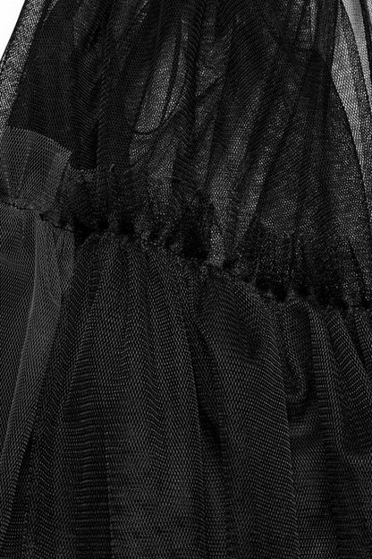 Lolita Skirt - Ruffle Mesh Buckle Overskirt, 3 Colors, Buckle Detail, Women's Style - additional product view 6