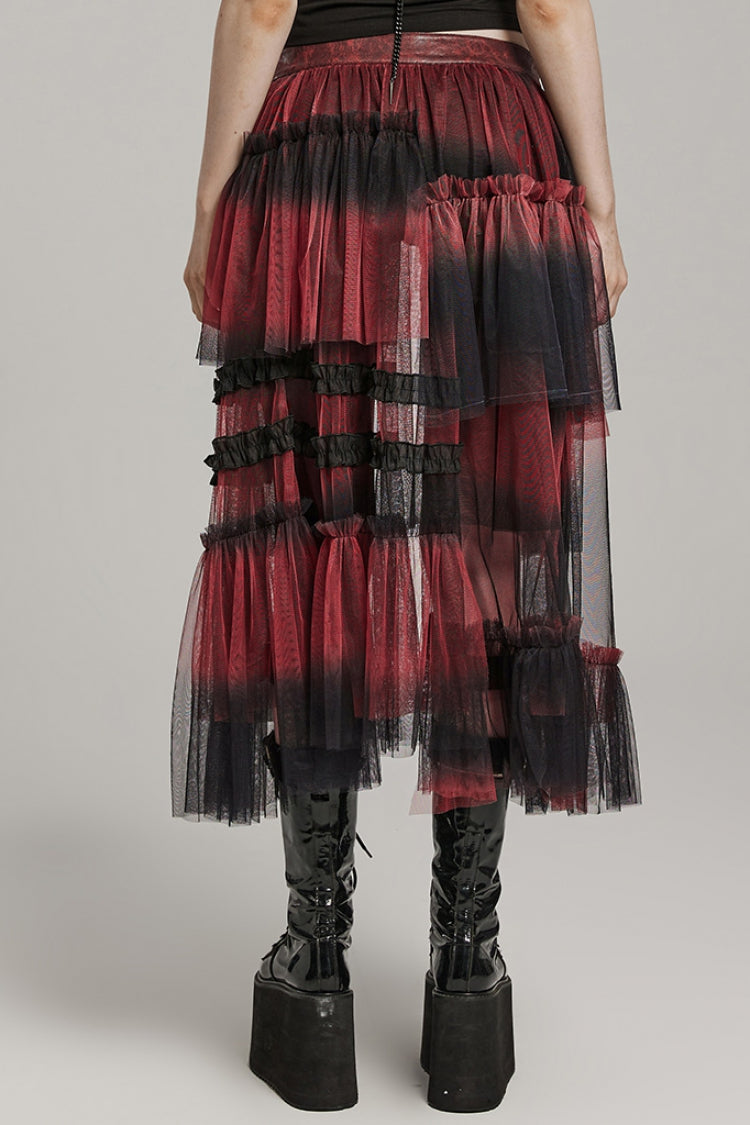 Lolita Skirt - Ruffle Mesh Buckle Overskirt, 3 Colors, Buckle Detail, Women's Style - additional product view 11