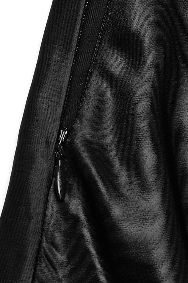 Lolita Skirt - Ruffle Slim Asymmetric, Black, Women's Style, Ruffled, Gothic Style - additional product view 6