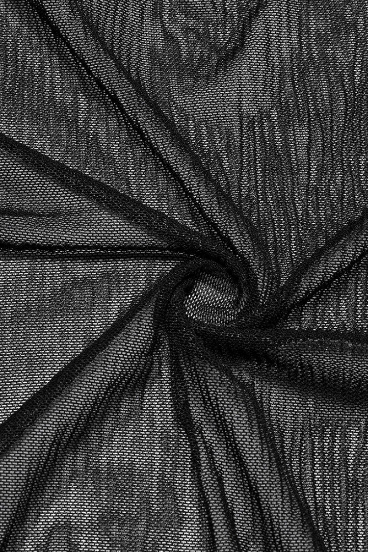 Lolita Skirt - Ruffle Stitching Lace Fishtail, Black, Fishtail Silhouette, Women's Style - additional product view 6