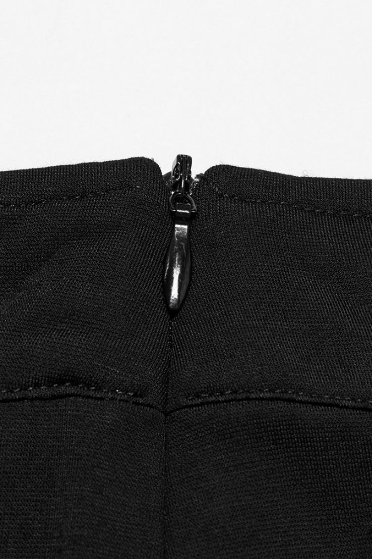 Lolita Skirt - Ruffle Stitching Lace Fishtail, Black, Fishtail Silhouette, Women's Style - additional product view 7