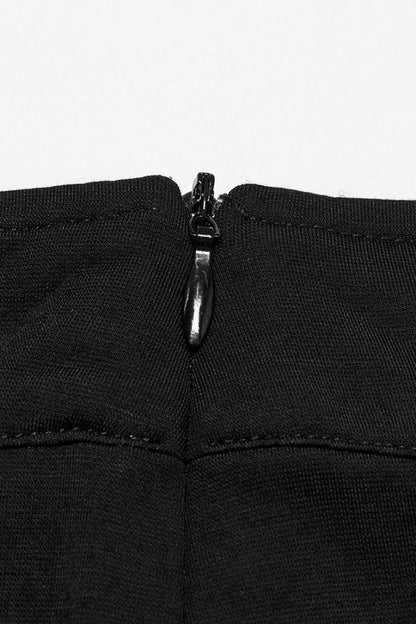 Lolita Skirt - Ruffle Stitching Lace Fishtail, Black, Fishtail Silhouette, Women's Style - additional product view 7