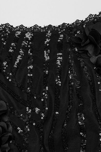 Lolita Skirt - Sequin Feather, Black, Women's Style, Gothic Style - additional product view 6