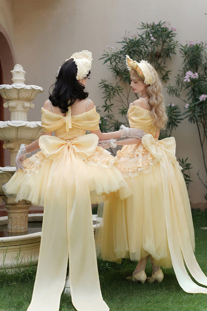 Lolita Skirt - Sissi's Pilgrimage, Yellow, Short Version, Short Length, Sweet Style - additional product view 8