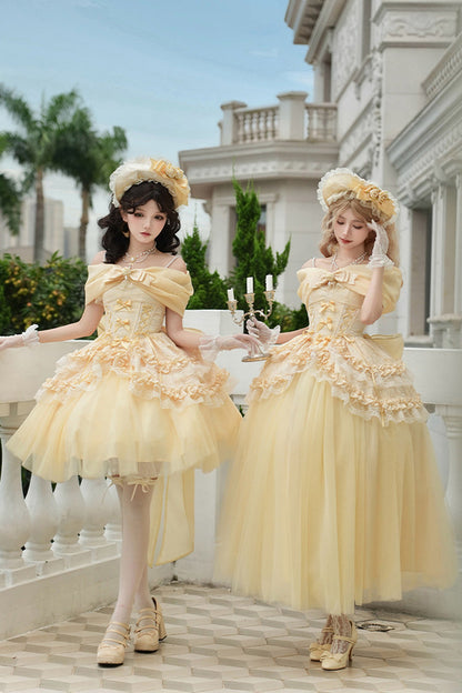 Lolita Skirt - Sissi's Pilgrimage, Yellow, Short Version, Short Length, Sweet Style - additional product view 17