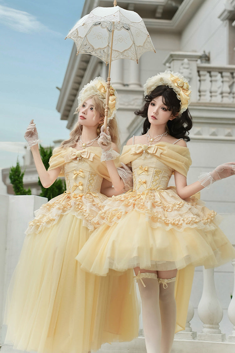 Lolita Skirt - Sissi's Pilgrimage, Yellow, Short Version, Short Length, Sweet Style - additional product view 18