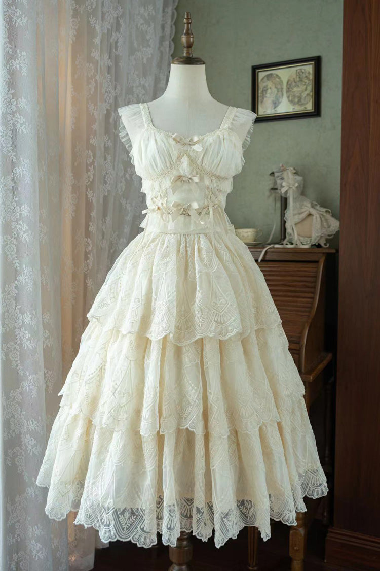 Lolita Skirt - Tidal, Ivory, Short Version, Long Version, Long Length - additional product view 3