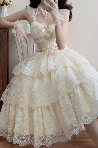 Lolita Skirt - Tidal, Ivory, Short Version, Long Version, Long Length - additional product view 6