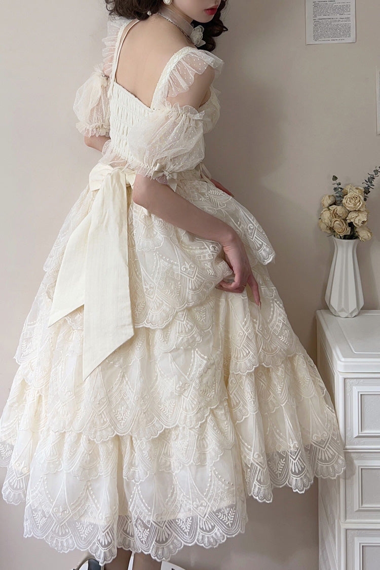 Lolita Skirt - Tidal, Ivory, Short Version, Long Version, Long Length - additional product view 7
