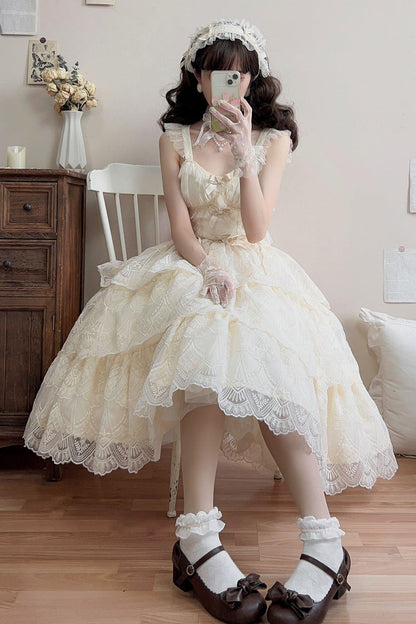 Lolita Skirt - Tidal, Ivory, Short Version, Long Version, Long Length - additional product view 11