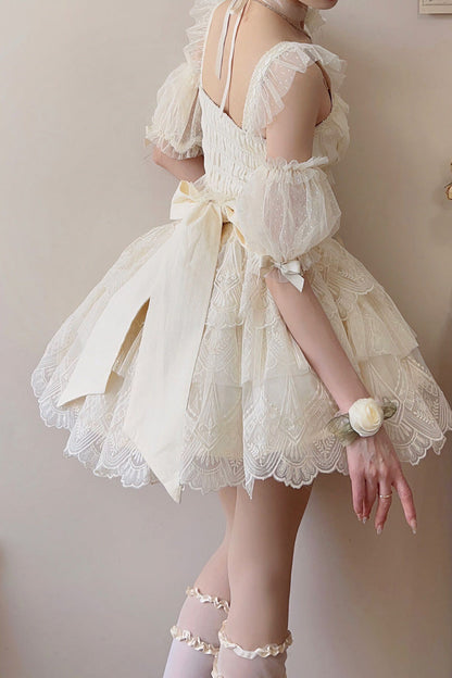 Lolita Skirt - Tidal, Ivory, Short Version, Long Version, Long Length - additional product view 12