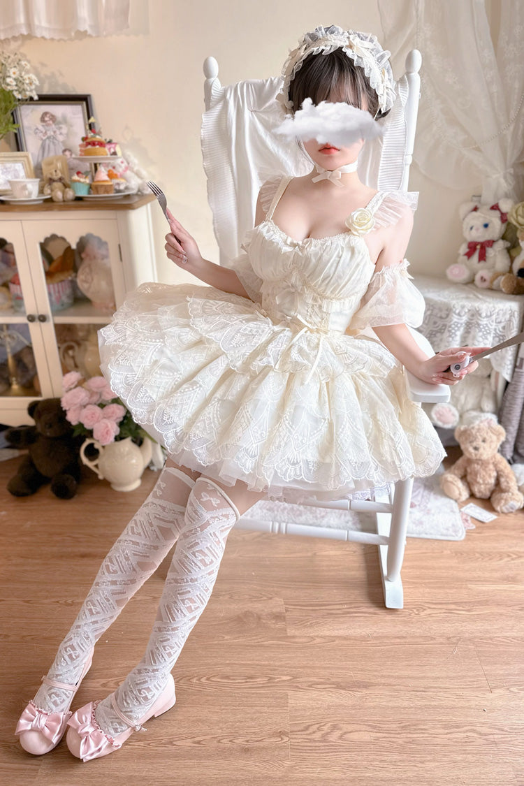 Lolita Skirt - Tidal, Ivory, Short Version, Long Version, Long Length - additional product view 13