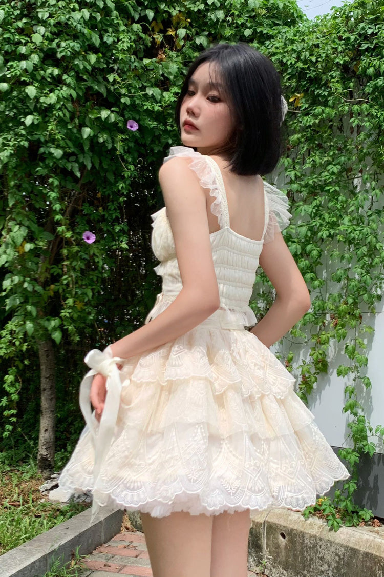 Lolita Skirt - Tidal, Ivory, Short Version, Long Version, Long Length - additional product view 15