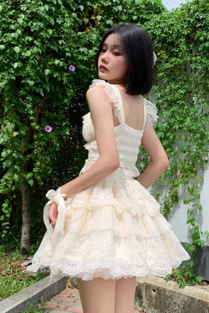 Lolita Skirt - Tidal, Ivory, Short Version, Long Version, Long Length - additional product view 15