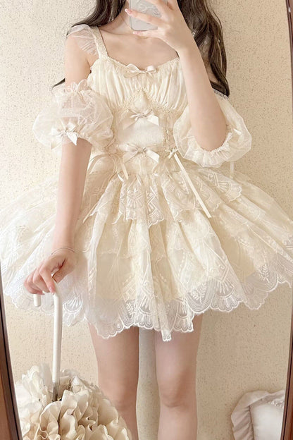 Lolita Skirt - Tidal, Ivory, Short Version, Long Version, Long Length - additional product view 17