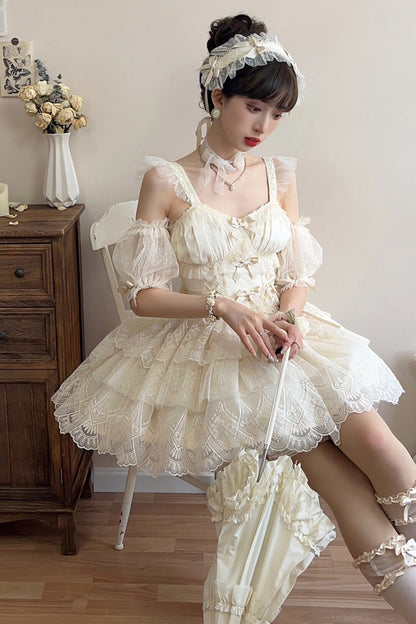 Lolita Skirt - Tidal, Ivory, Short Version, Long Version, Long Length - additional product view 20
