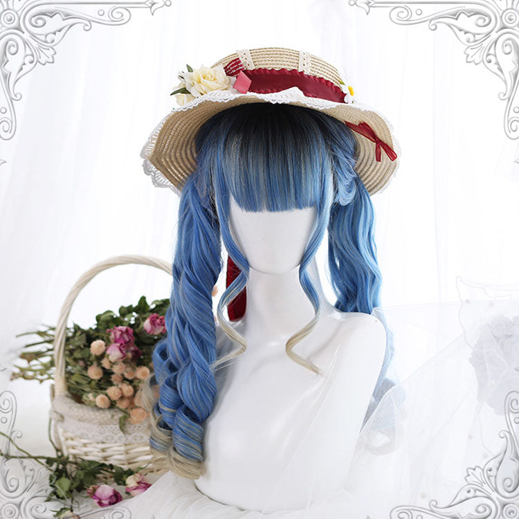 Lolita Wig - Ancient Rome Series Rome Curly, Blue, Classic Style - additional product view 2