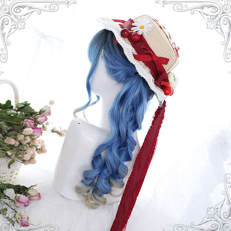 Lolita Wig - Ancient Rome Series Rome Curly, Blue, Classic Style - additional product view 3