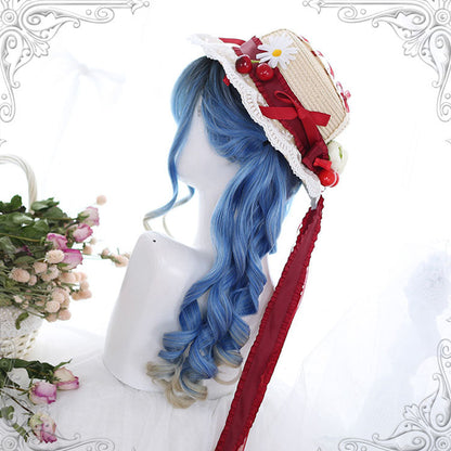 Lolita Wig - Ancient Rome Series Rome Curly, Blue, Classic Style - additional product view 3