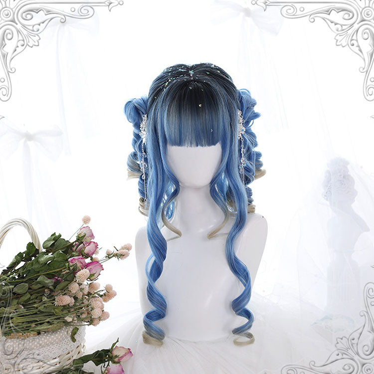 Lolita Wig - Ancient Rome Series Rome Curly, Blue, Classic Style - main product image