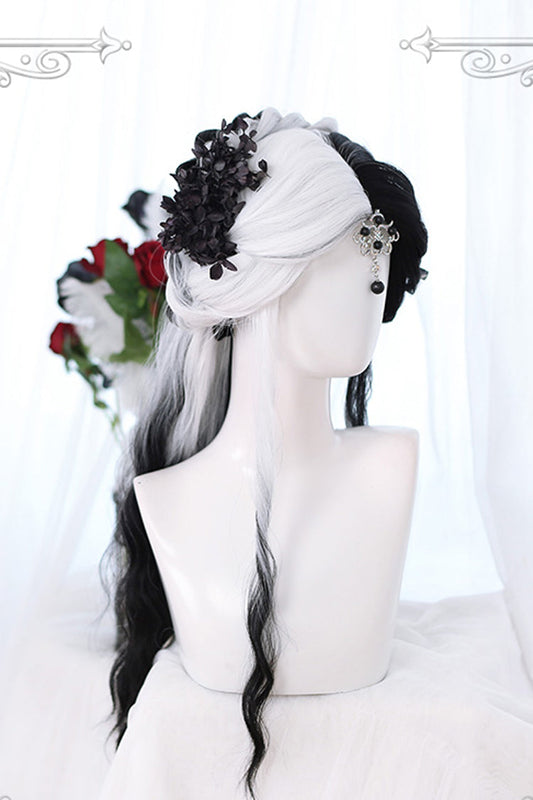 Lolita Wig - And White Color Matching, 2 Colors, Gothic Style - additional product view 2