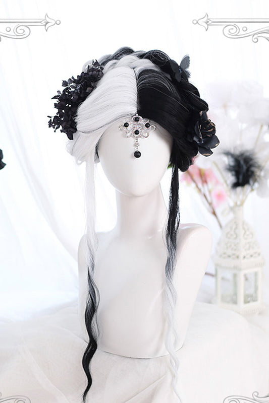 Lolita Wig - And White Color Matching, 2 Colors, Gothic Style - main product image