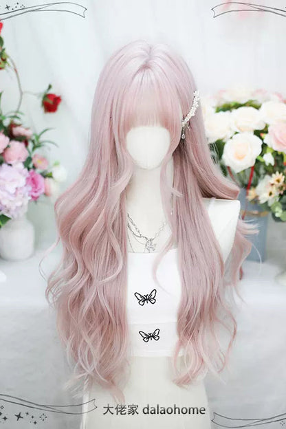 Lolita Wig - Bangs Curly, Pink, Sweet Style - Lolita Coordinate Hair - additional product view 3