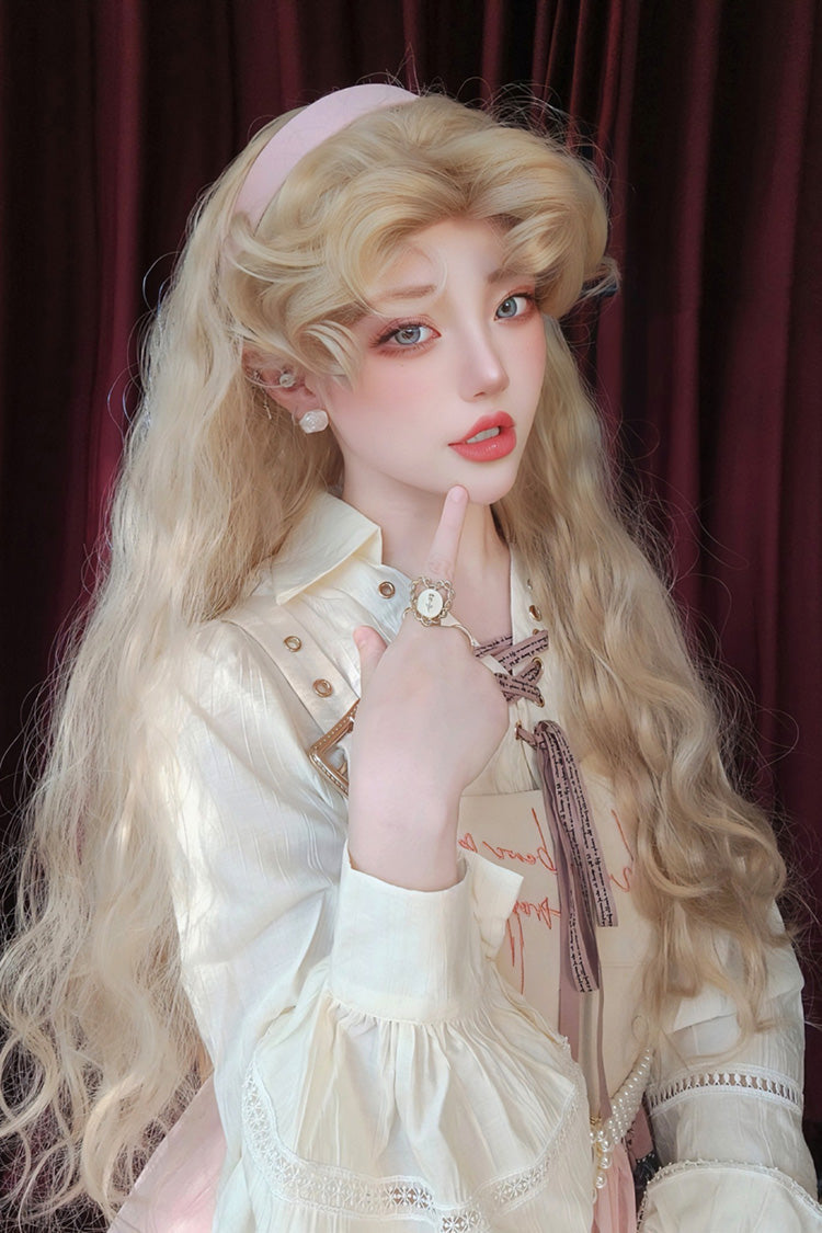 Lolita Wig - Barbie, Gold - Kawaii Outfit Wig - Detailed Lolita Coordinate - additional product view 2