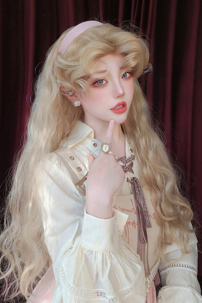 Lolita Wig - Barbie, Gold - Kawaii Outfit Wig - Detailed Lolita Coordinate - additional product view 2
