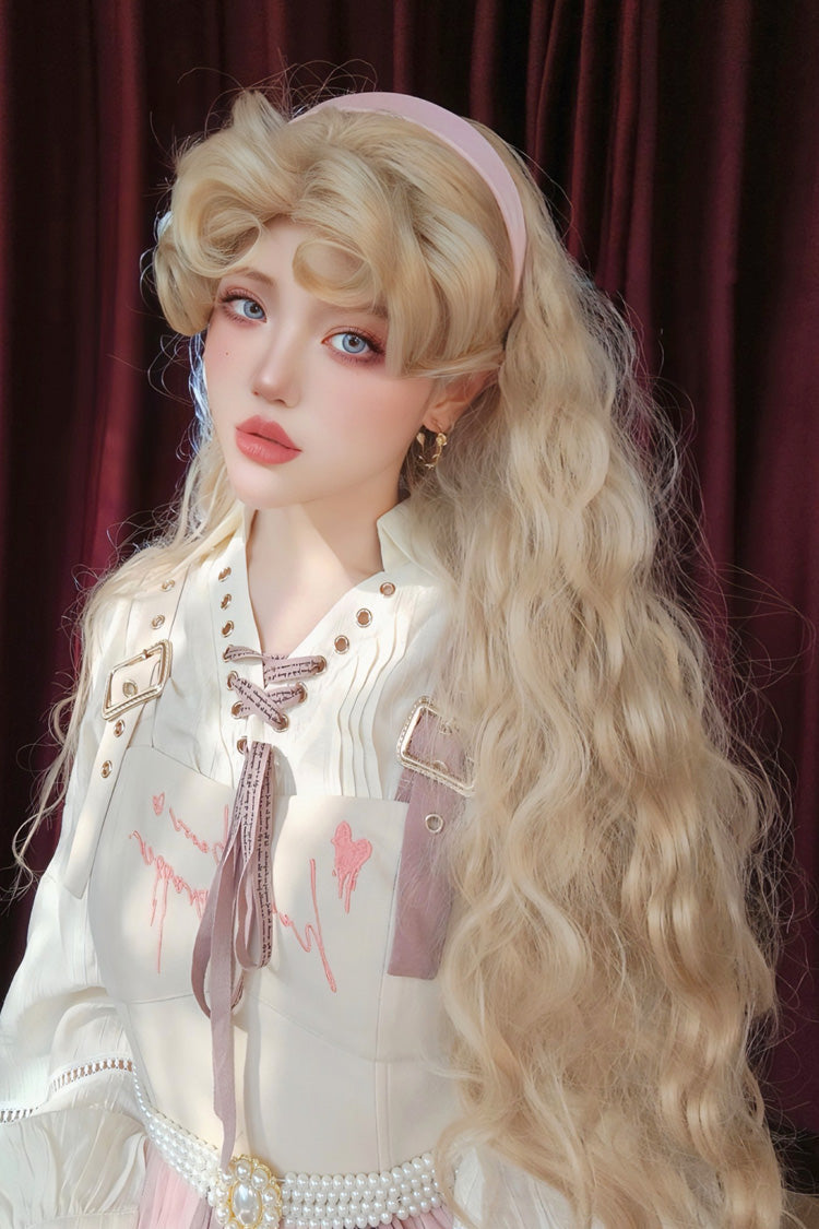 Lolita Wig - Barbie, Gold - Kawaii Outfit Wig - Detailed Lolita Coordinate - additional product view 4