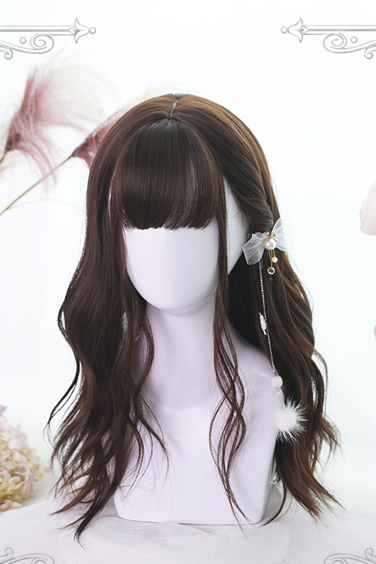 Lolita Wig - Big Wavy, Brown, Classic Style - Kawaii Outfit Wig - additional product view 2