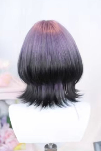 Lolita Wig - Black/purple Ombre Mid-length, 2 Colors, Sweet Style, Gothic Style - additional product view 2
