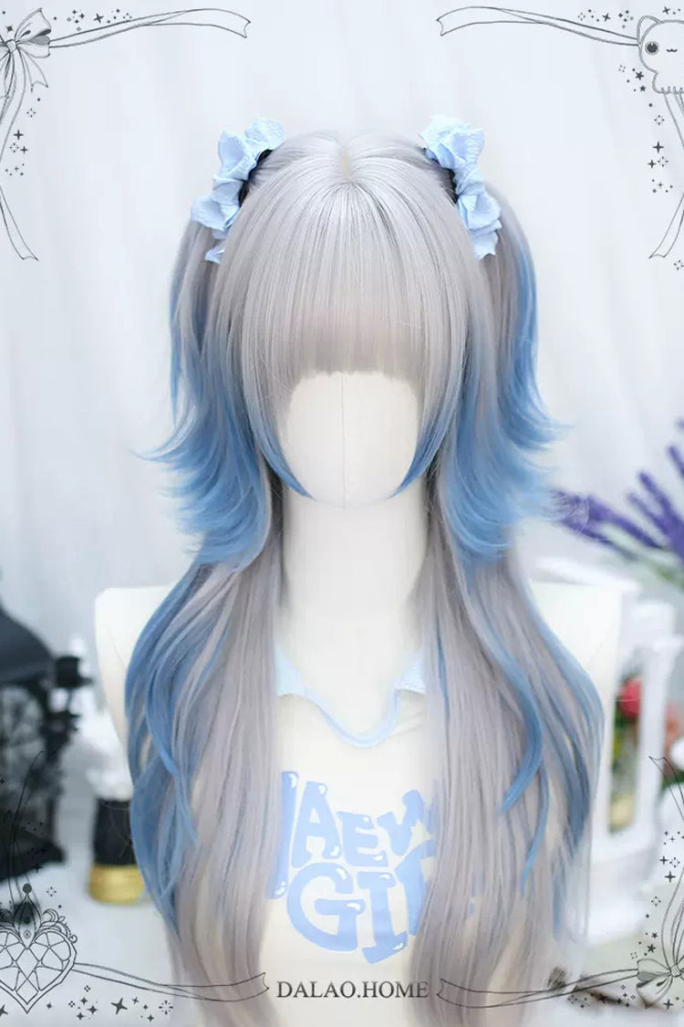 Lolita Wig - Blue/gray Natural, 2 Colors, Sweet Style - Kawaii Outfit Wig - additional product view 3