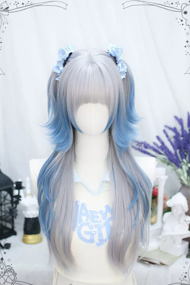 Lolita Wig - Blue/gray Natural, 2 Colors, Sweet Style - Kawaii Outfit Wig - main product image