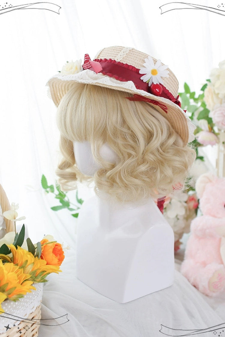 Lolita Wig - Curly, Yellow, Women's Style, Sweet Style - Lolita Coordinate Hair - additional product view 3