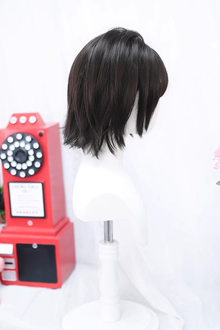 Lolita Wig - Dark Brown Light Air Bangs, Brown - Daily and Convention Styling - additional product view 3