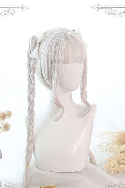 Lolita Wig - Double Ponytail, White, Sweet Style - Daily and Convention Styling - additional product view 2