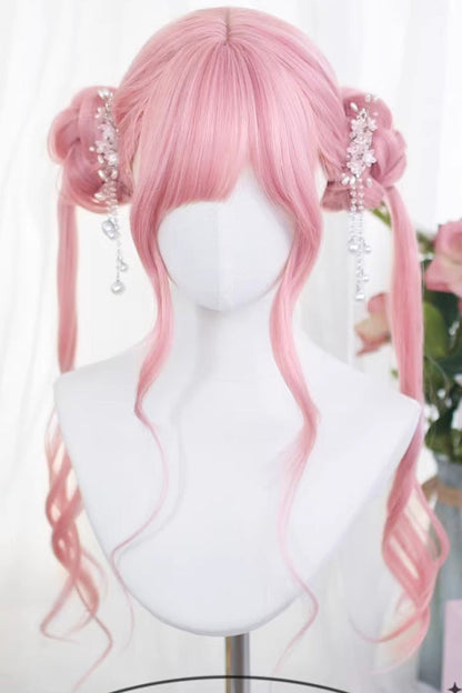 Lolita Wig - Dreamy Sakura Pink, Pink, Sweet Style - Daily and Convention Styling - additional product view 4