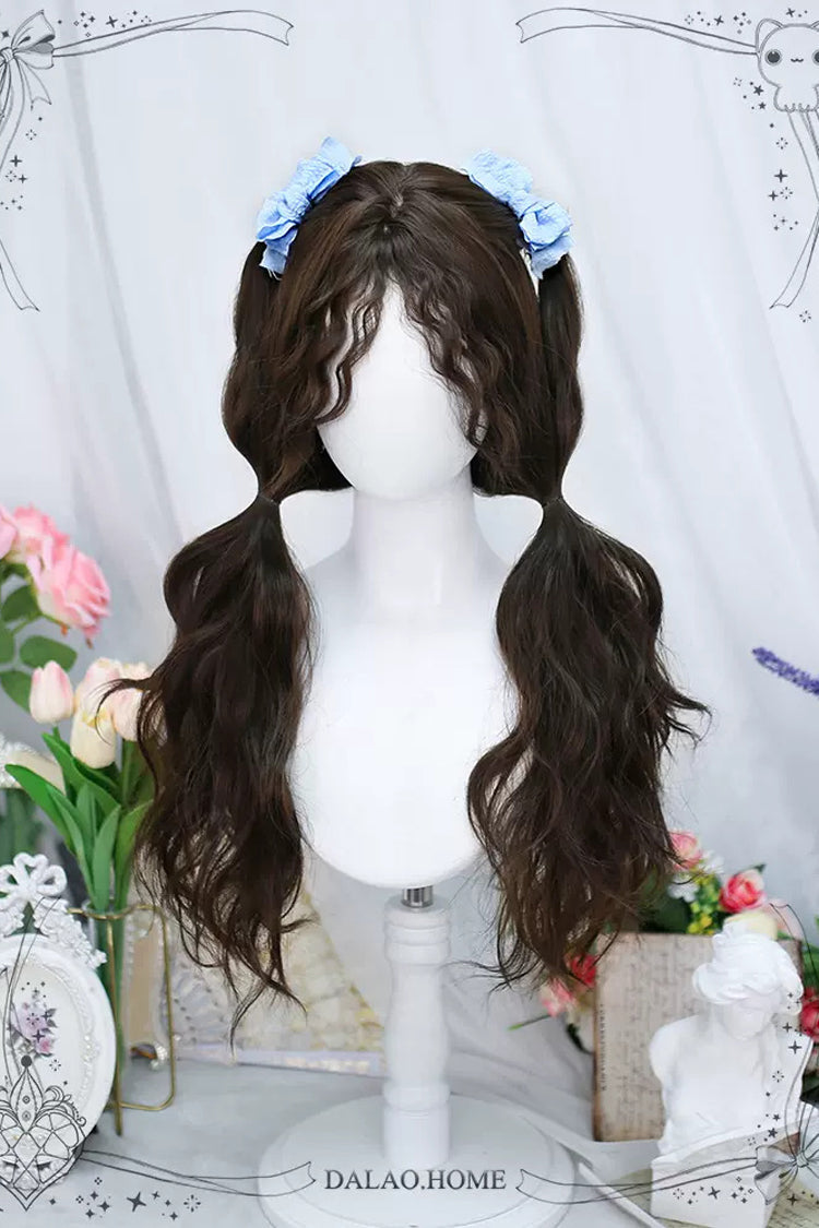 Lolita Wig - Everyday Sheep Curl Fluffy, Brown, Sweet Style - Lolita Coordinate Hair - additional product view 2