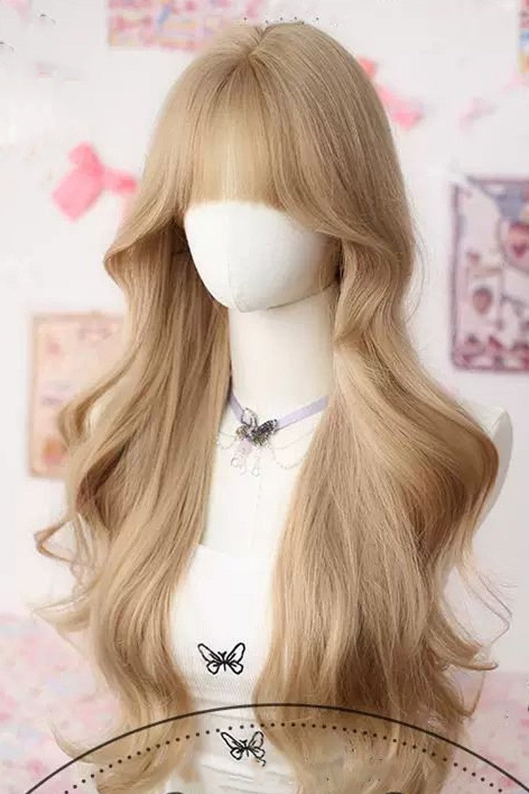 Lolita Wig - Flaxen Light Golden Straight, Gold, Sweet Style - additional product view 3