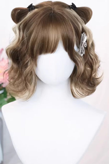 Lolita Wig - Gold/brown Highlighted Airy, 2 Colors, Sweet Style - main product image
