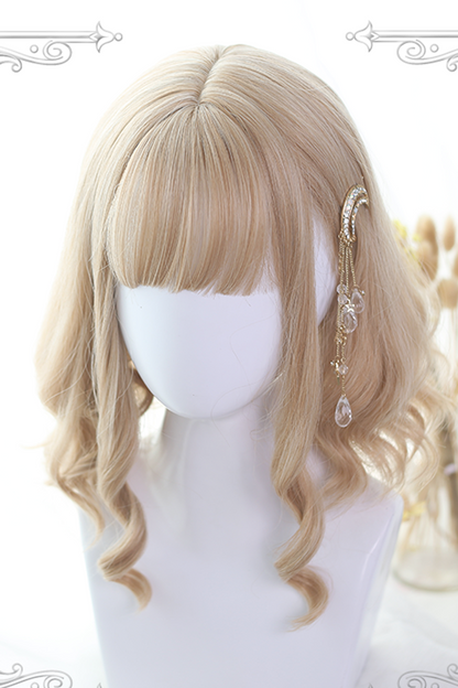 Lolita Wig - Golden Air-bangs, Gold, Sweet Style - Kawaii Outfit Wig - additional product view 3