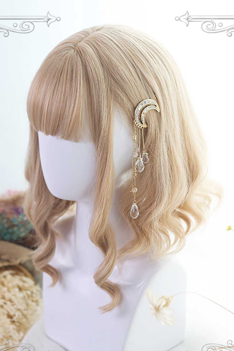 Lolita Wig - Golden Air-bangs, Gold, Sweet Style - Kawaii Outfit Wig - additional product view 4