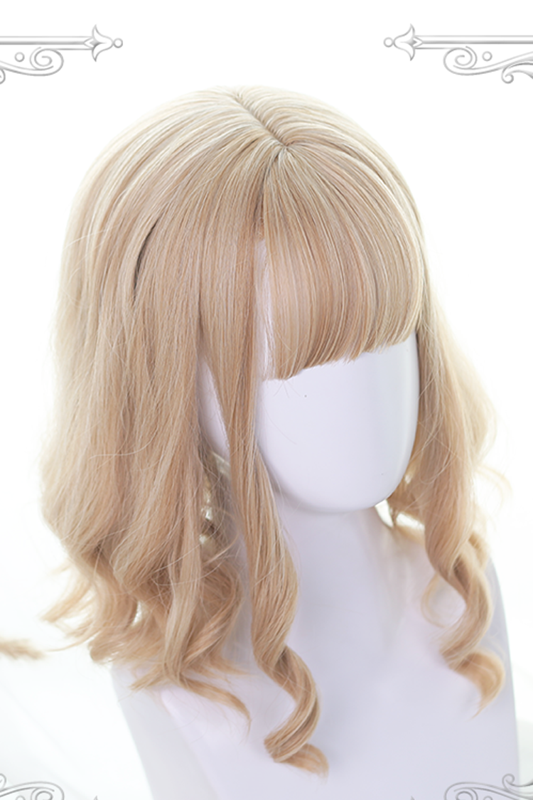 Lolita Wig - Golden Air-bangs, Gold, Sweet Style - Kawaii Outfit Wig - additional product view 5