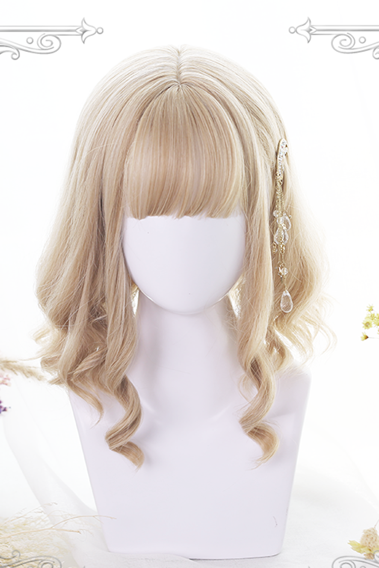 Lolita Wig - Golden Air-bangs, Gold, Sweet Style - Kawaii Outfit Wig - main product image