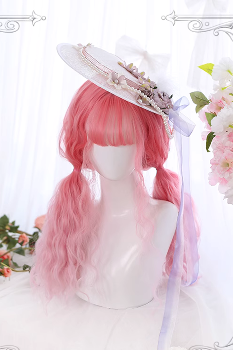 Lolita Wig - Gradient Cherry Blossom Wine, Pink, Sweet Style - additional product view 3