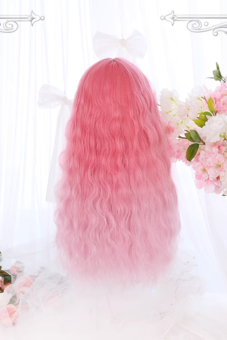 Lolita Wig - Gradient Cherry Blossom Wine, Pink, Sweet Style - additional product view 5