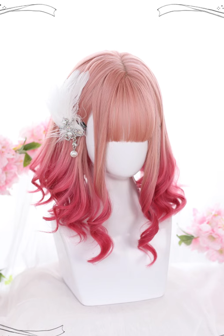 Lolita Wig - Gradient, Pink, Sweet Style - Lolita Coordinate Hair - additional product view 2