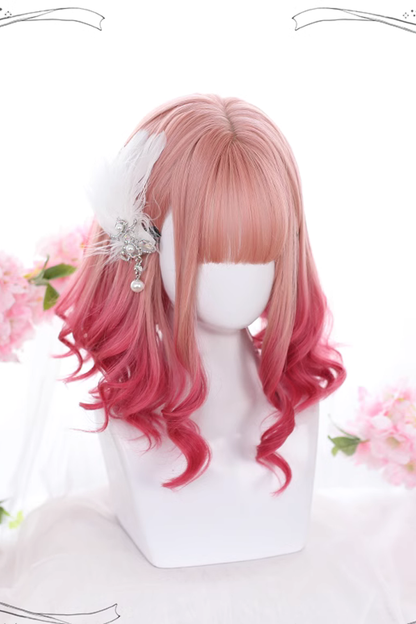 Lolita Wig - Gradient, Pink, Sweet Style - Lolita Coordinate Hair - additional product view 2