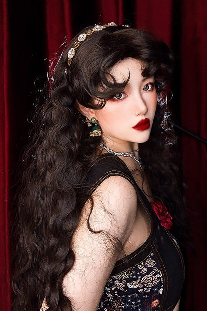 Lolita Wig - Gypsy Rose, Black - Daily and Convention Styling - additional product view 3